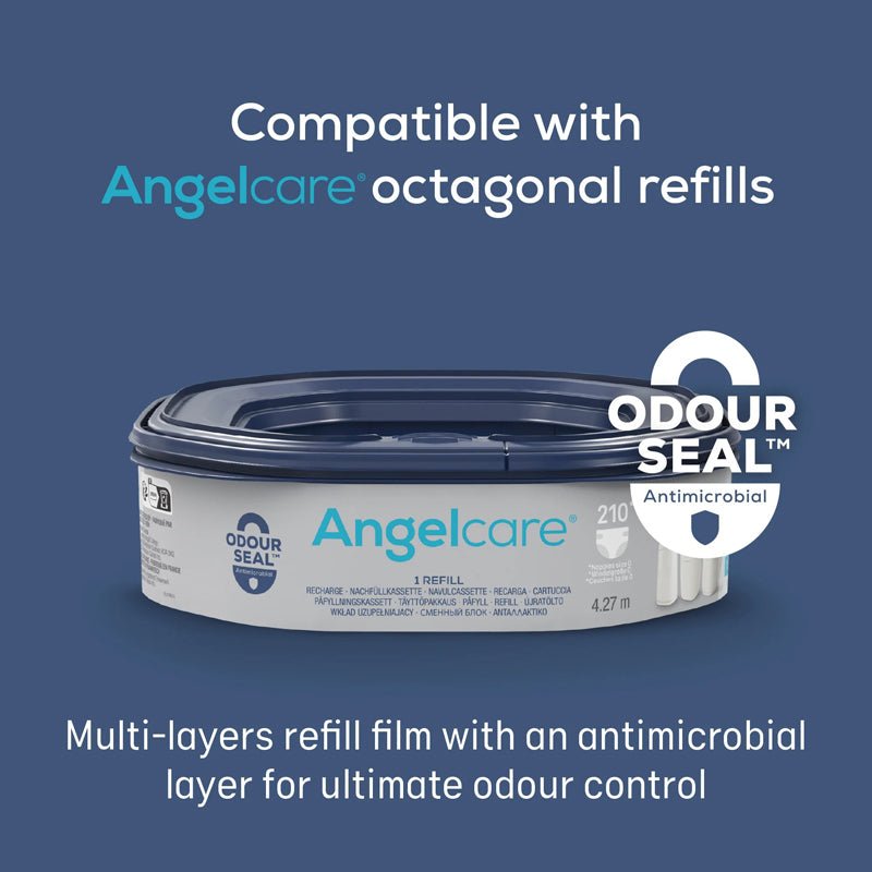 Angelcare Classic XL Nappy Bin Starter With 4 Pk Refills - Baby&More