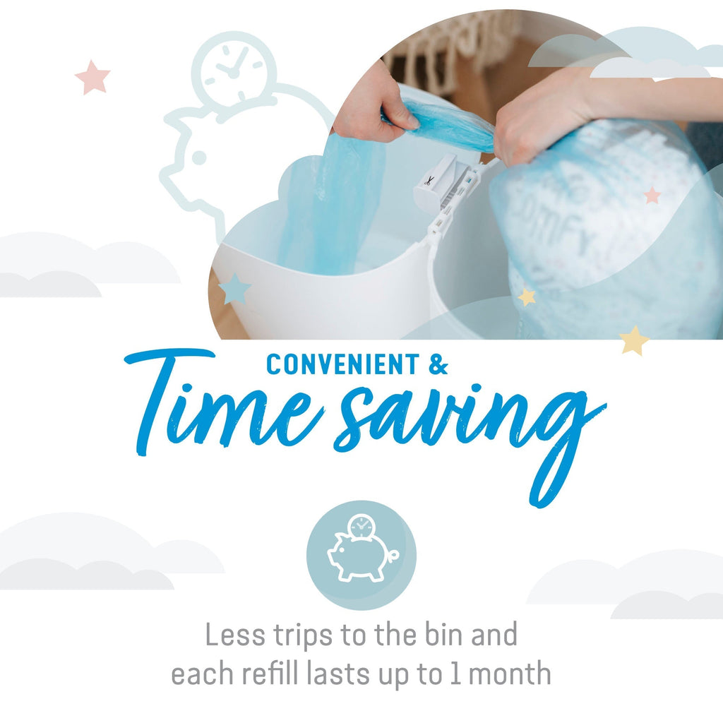 Angelcare Nappy Bin Refill Cassettes - 3 Pack - Baby&More