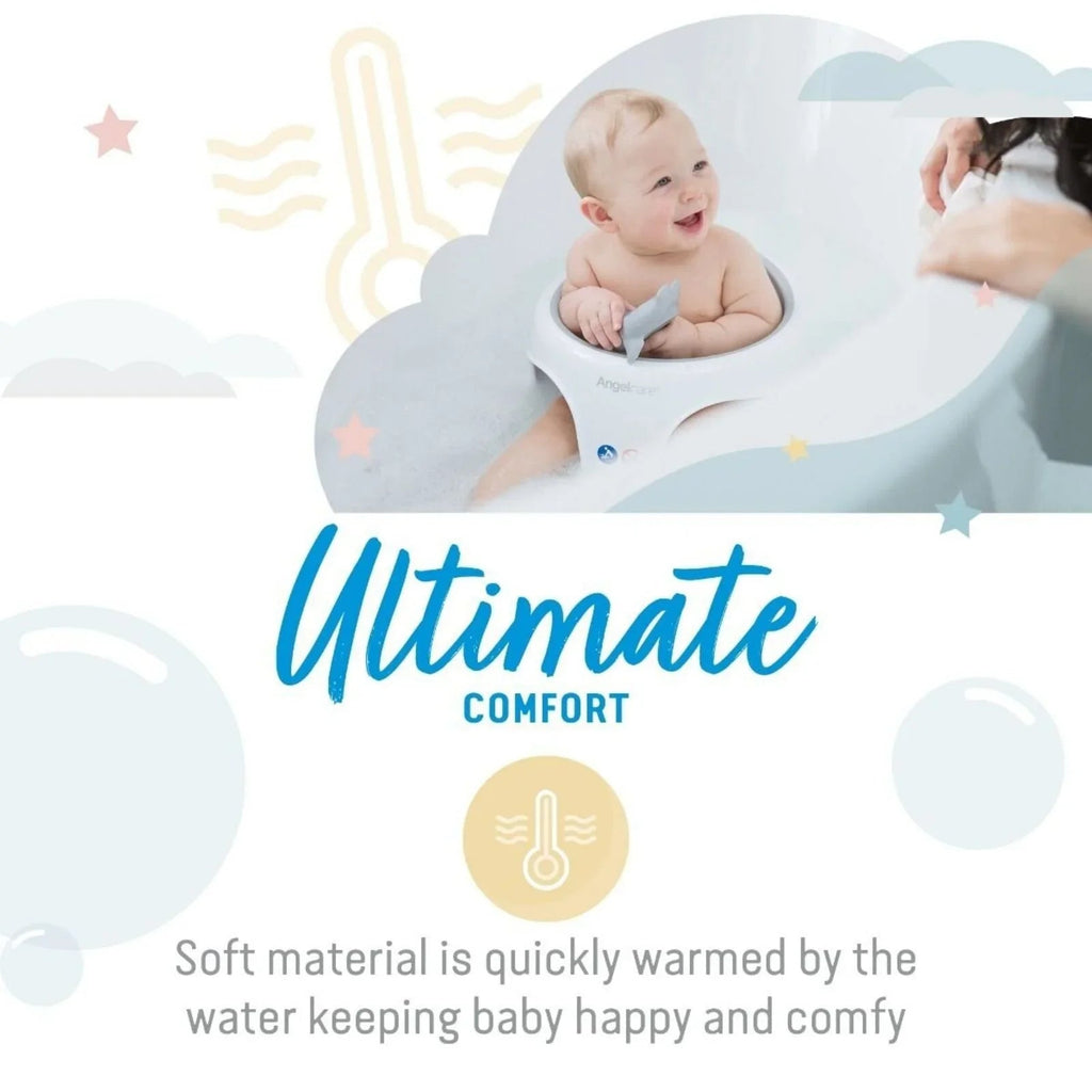 Angelcare Soft Touch Baby Bath Seat - Grey - Baby&More