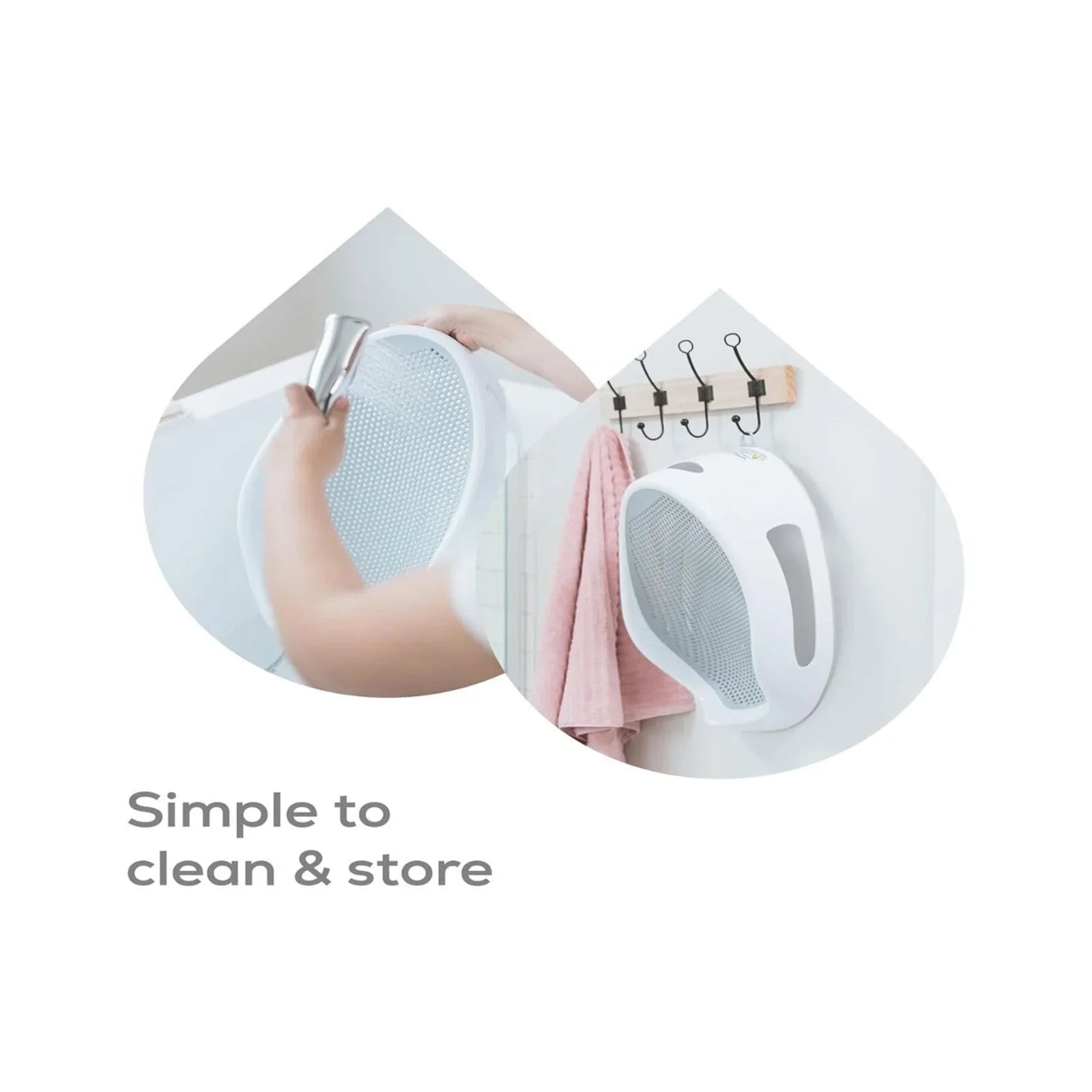 Angelcare Soft Touch Baby Bath Support - Grey - Baby&More