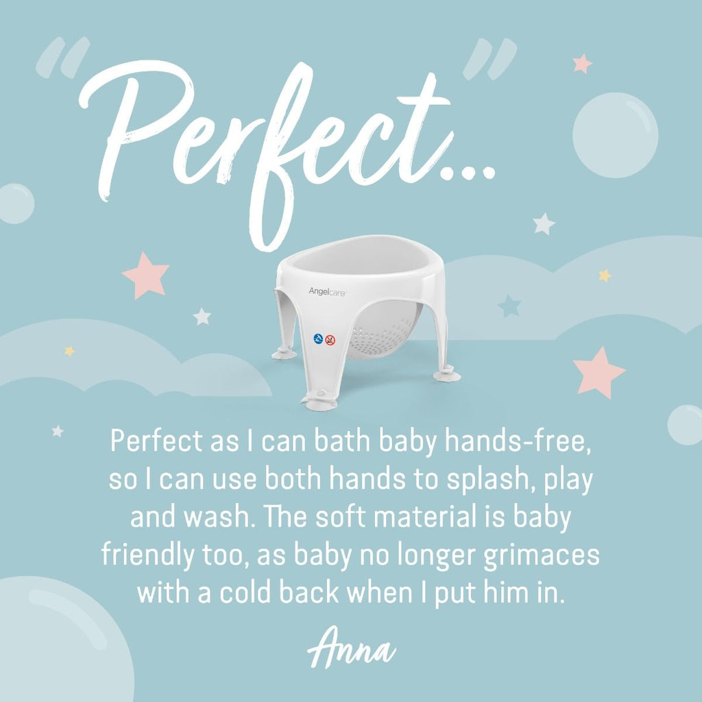 Angelcare Soft-Touch Bath Seat - Grey - Baby&More