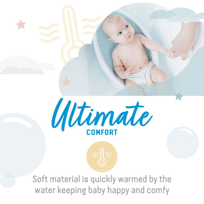 Angelcare Soft-Touch Bath Support Aqua - Baby&More