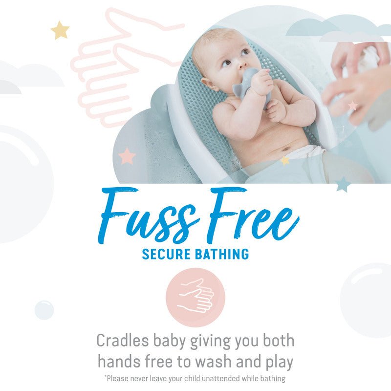 Angelcare Soft-Touch Bath Support Aqua - Baby&More