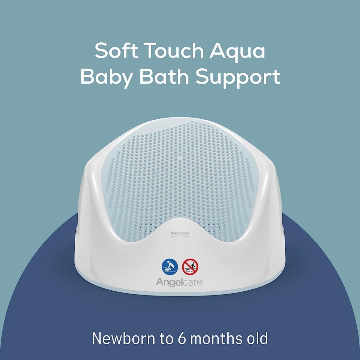 Angelcare Soft - Touch Bath Support Aqua - Baby&More
