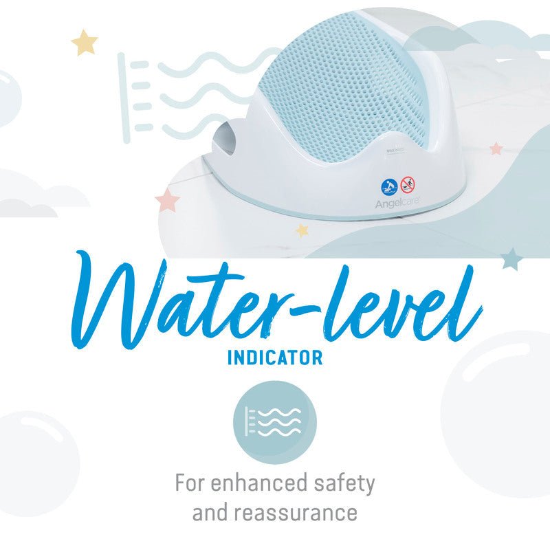 Angelcare Soft-Touch Bath Support Aqua - Baby&More