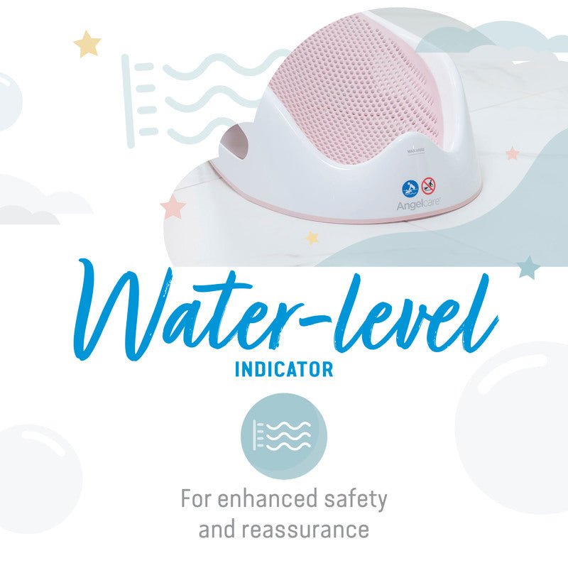 Angelcare Soft-Touch Bath Support Pink - Baby&More