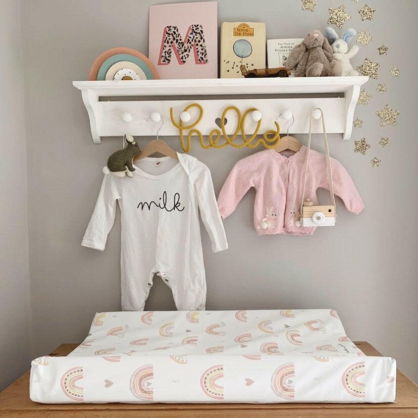 Anti - Roll Wedge Changing Mat - Rainbow Beau - Baby&More