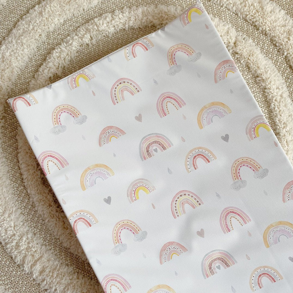 Anti - Roll Wedge Changing Mat - Rainbow Beau - Baby&More