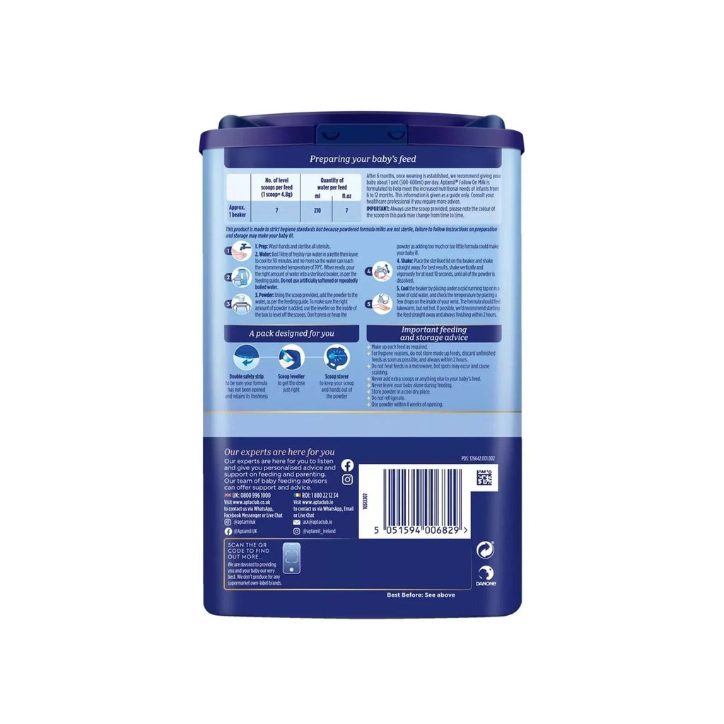 Aptamil 2 Follow On Milk Formula - 6 - 12 months 800g - Baby&More