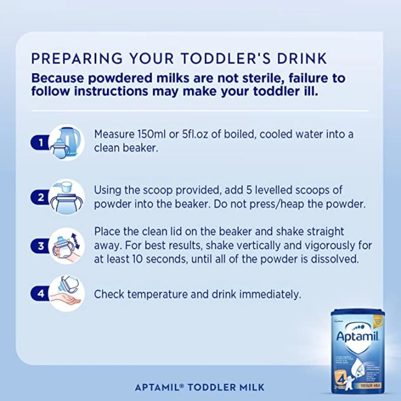 Aptamil 4 Growing Up Toddler Milk Formula - 2+ years 800g - Baby&More