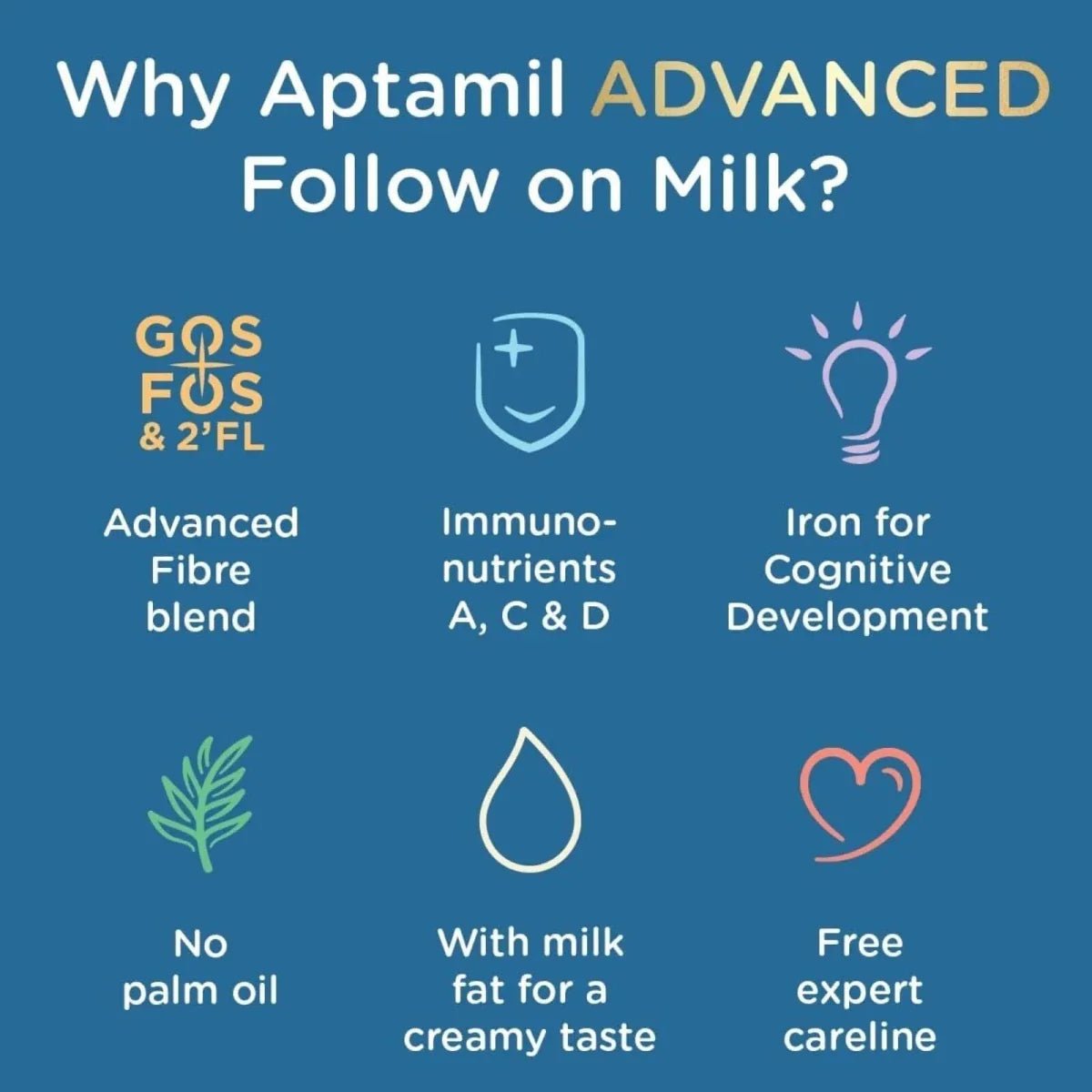 Aptamil Advanced 2 Follow On Milk Formula - 6 - 12 months 800g - Baby&More