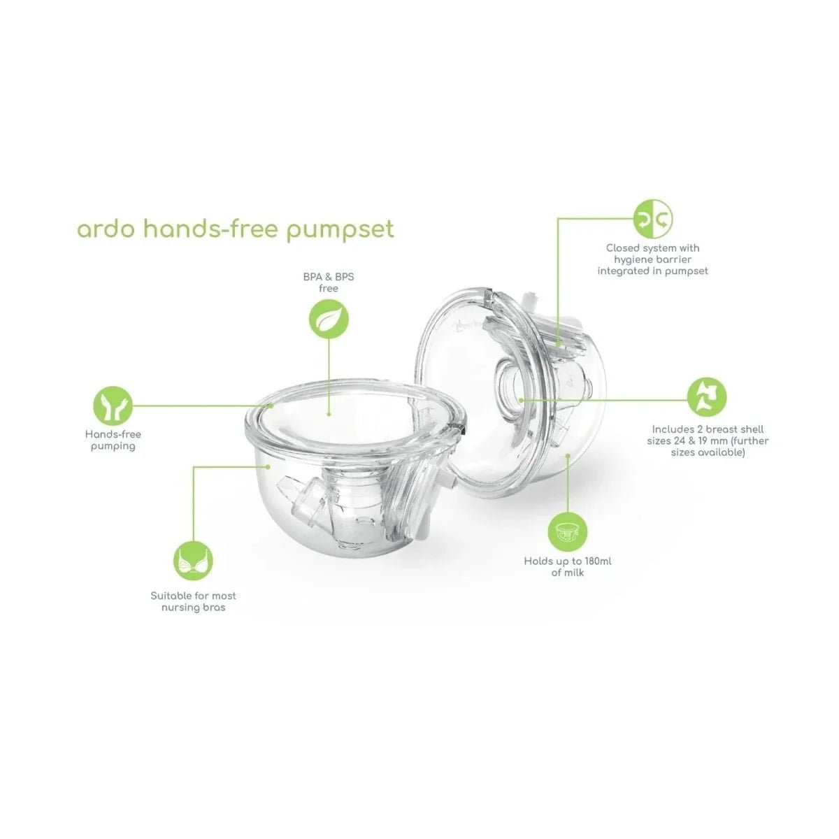 Ardo Hands Free Double Breast Pump Set - Baby&More