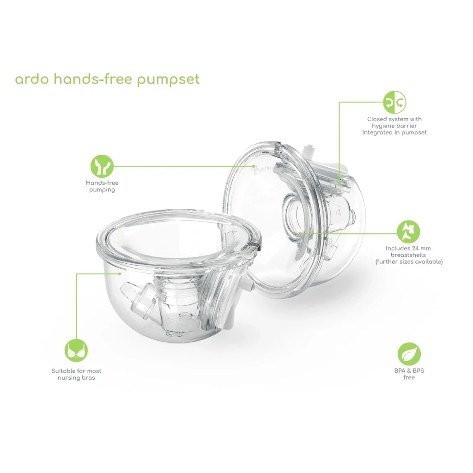 Ardo Hands Free Double Breast Pump Set - Baby&More