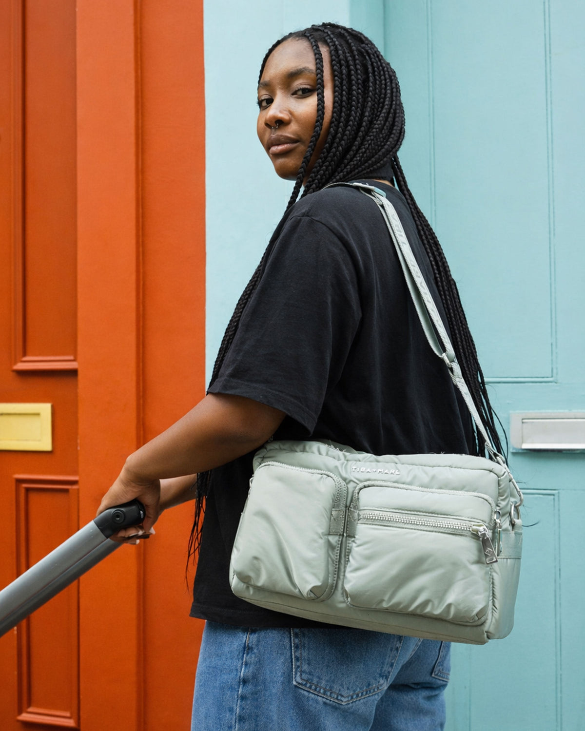 Tiba+Marl Axel Buggy Organiser / Changing Bag Sage
