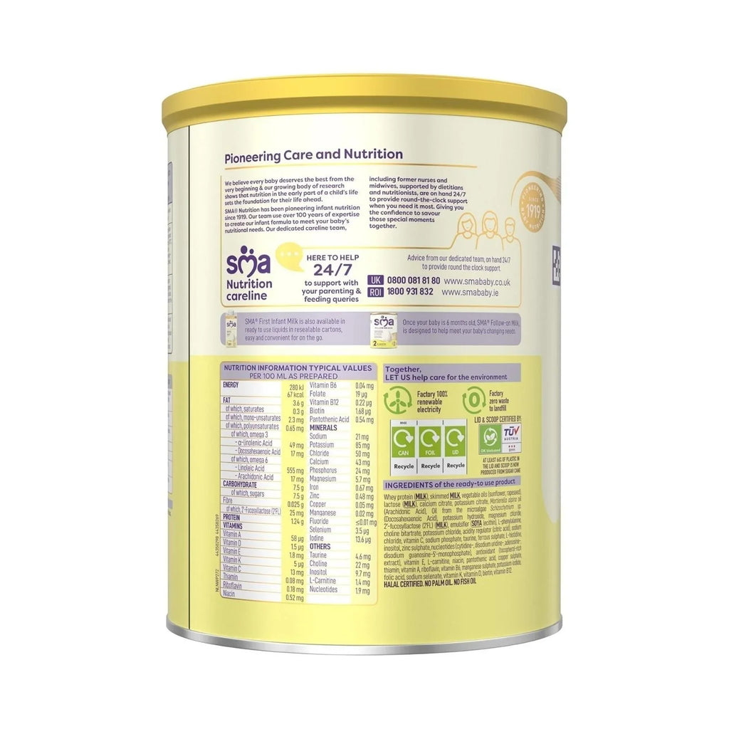 SMA Pro 1 First Infant Milk Formula - from Birth 800g
