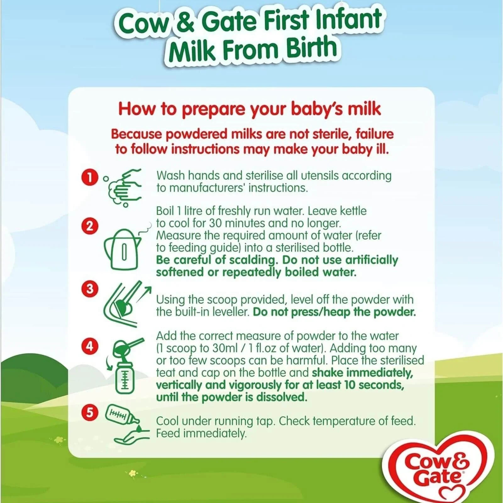 Cow and Gate 1 First Infant Milk Formula - 0-6 months 800g