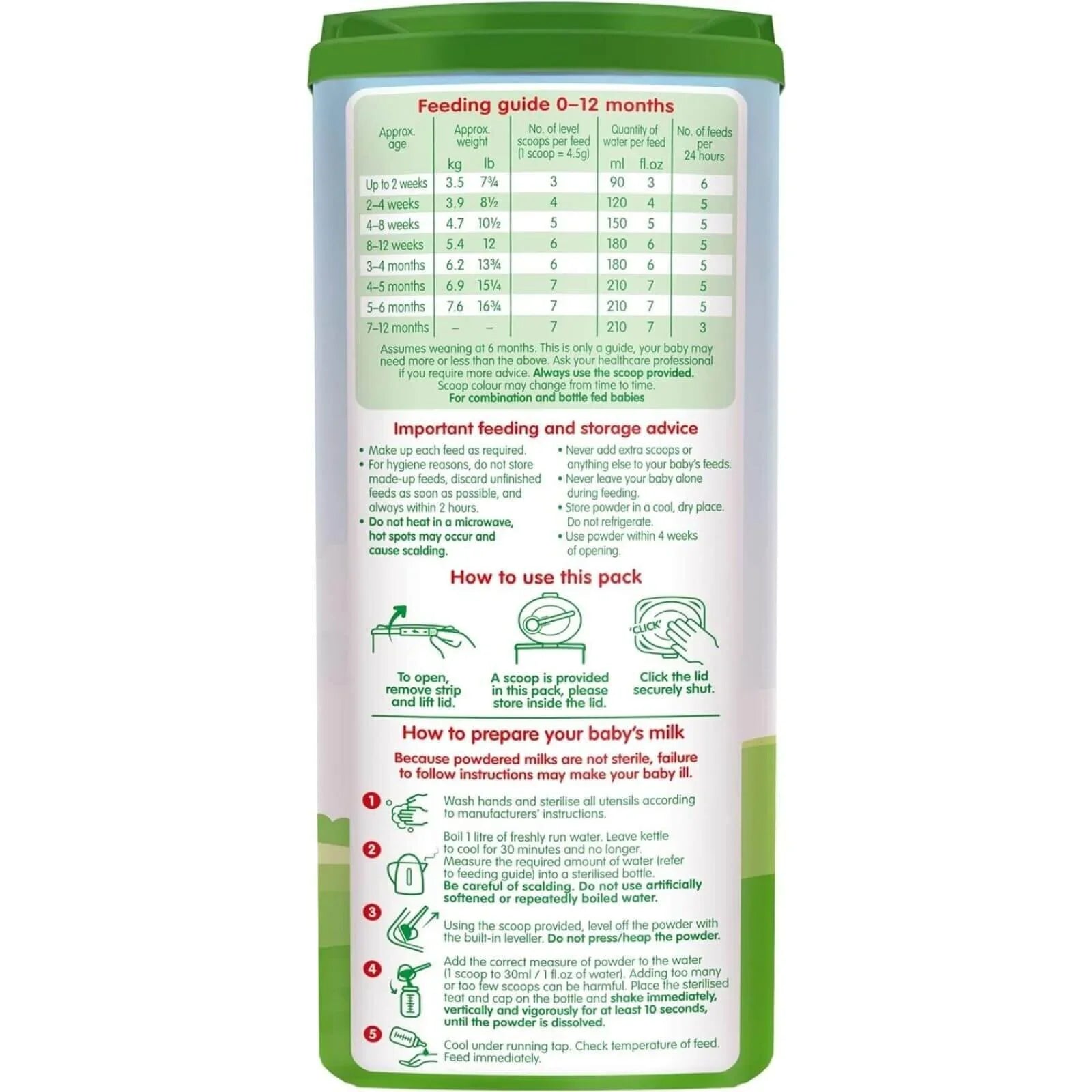 Cow and Gate 1 First Infant Milk Formula - 0-6 months 800g
