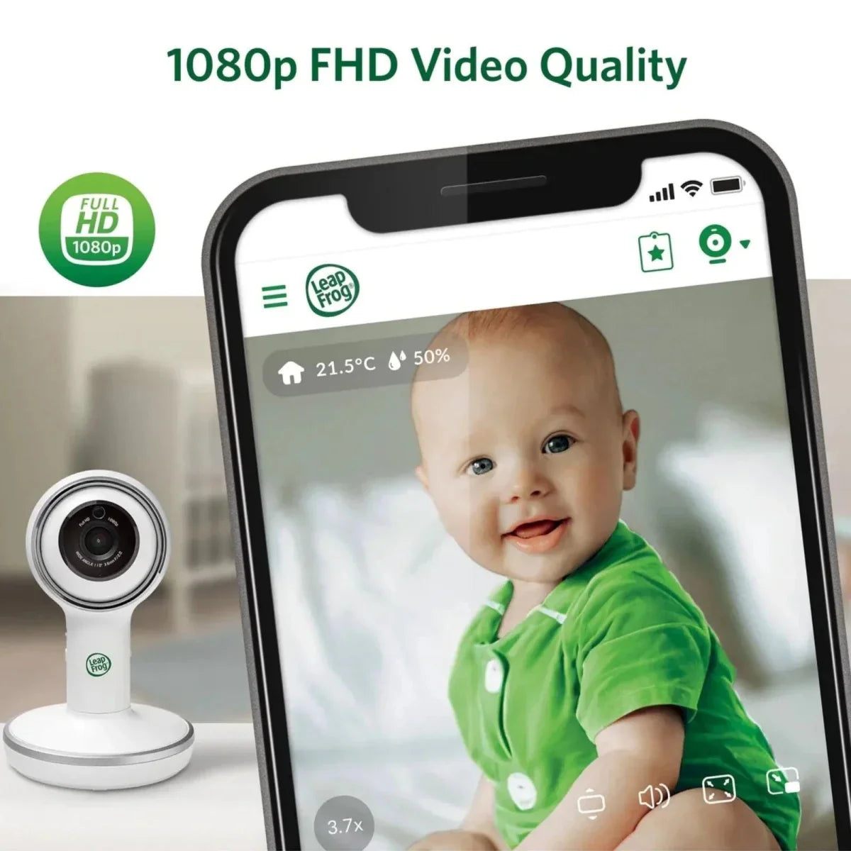 LeapFrog LF5817HD 7" Wi-Fi Smart Video Baby Monitor