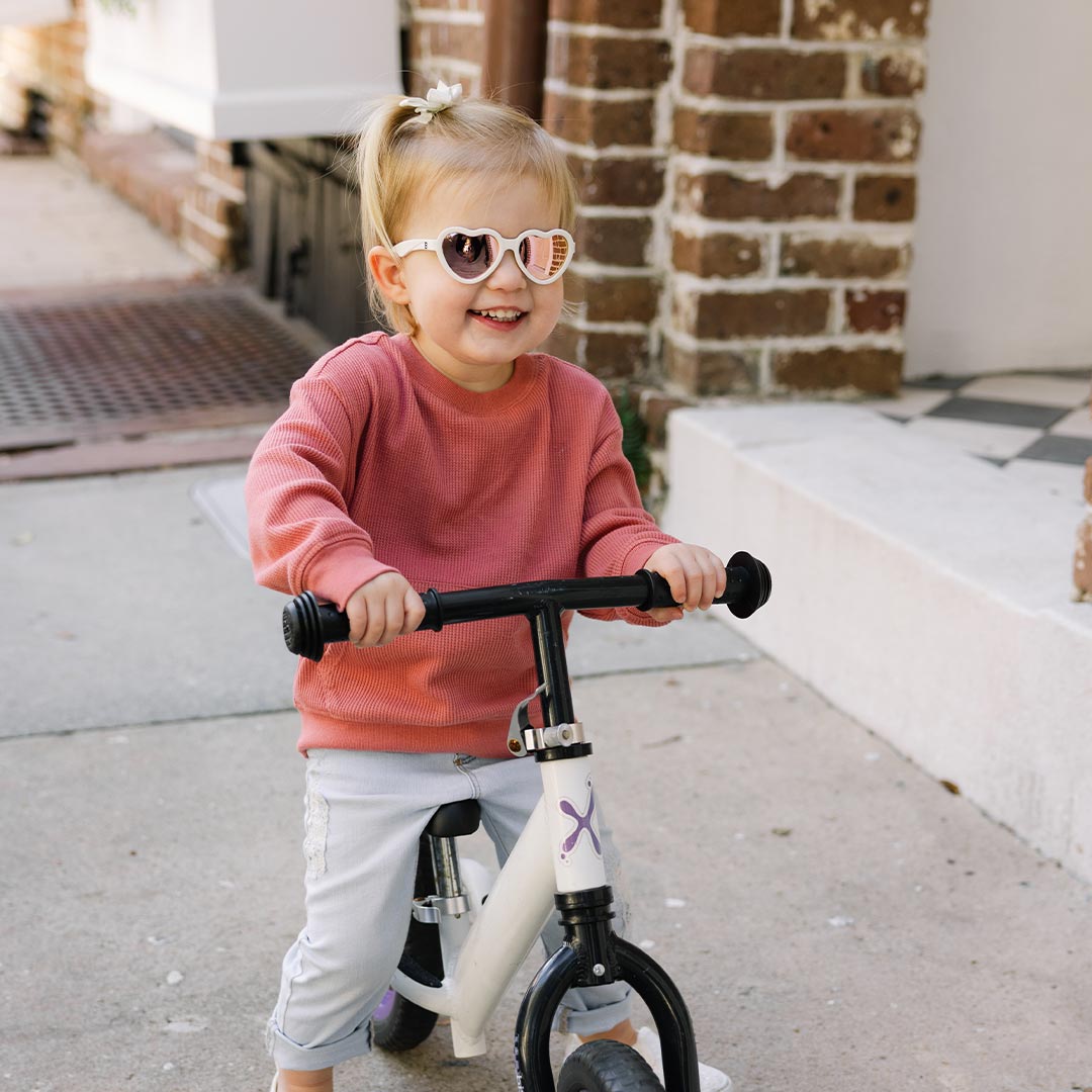 Babiators Polarised Heart Sunglasses - Sweet Cream - Baby&More