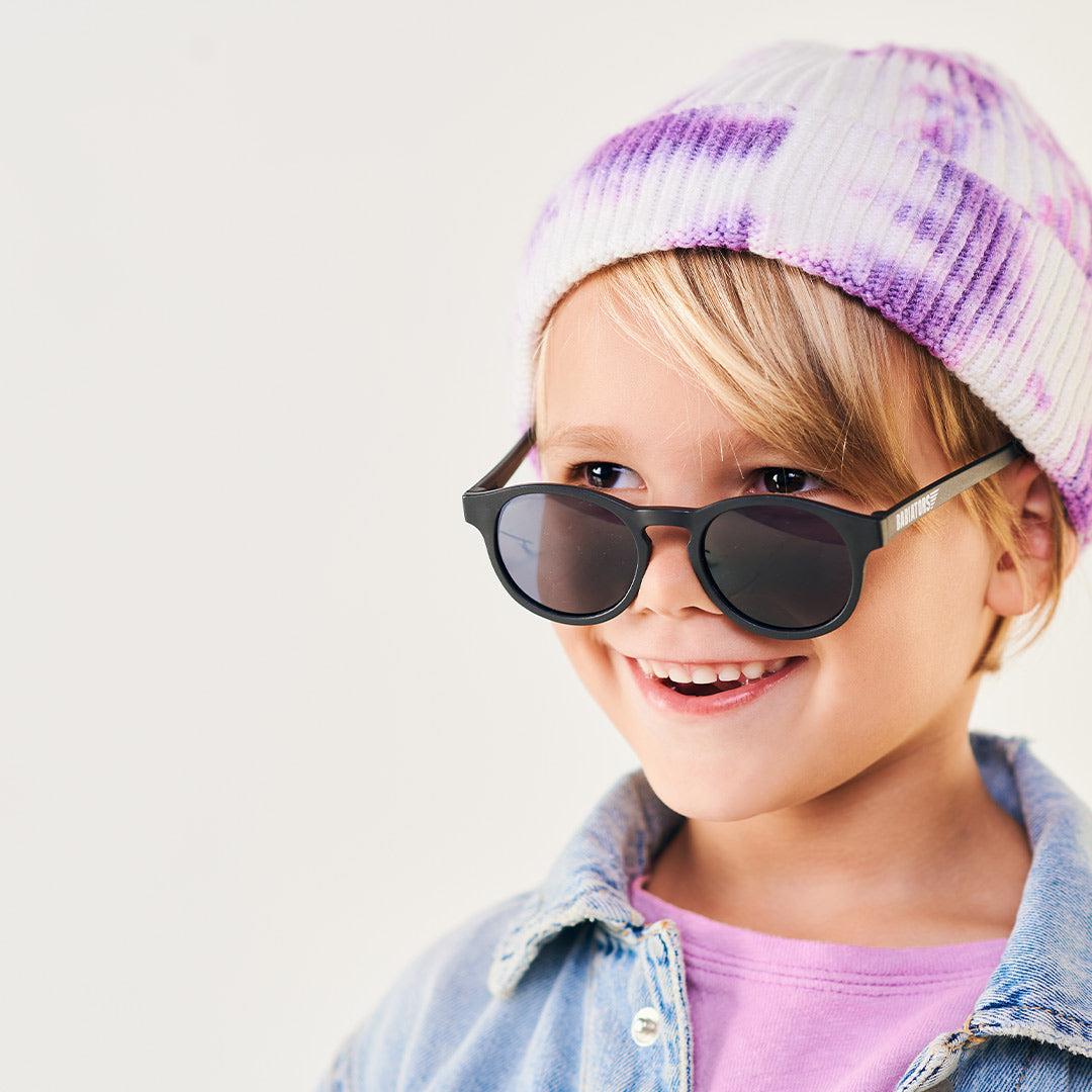 Babiators Polarised Keyhole Sunglasses - Jet Black Smoke - Baby&More