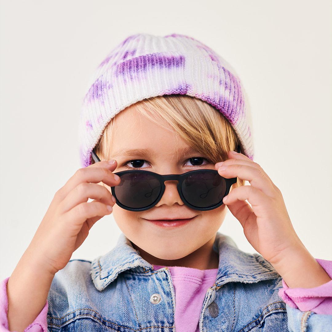 Babiators Polarised Keyhole Sunglasses - Jet Black Smoke - Baby&More