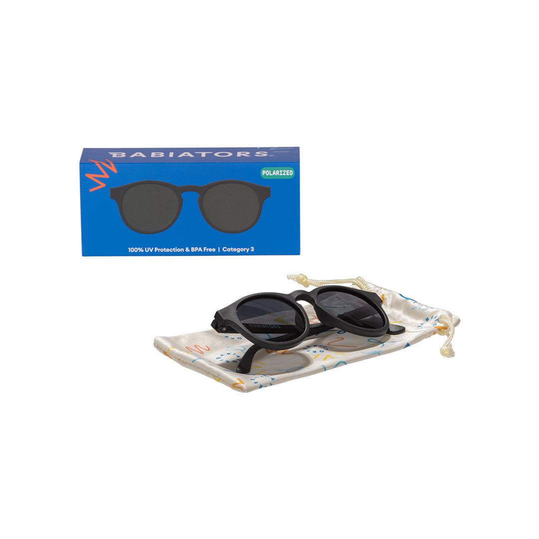 Babiators Polarised Keyhole Sunglasses - Jet Black Smoke - Baby&More