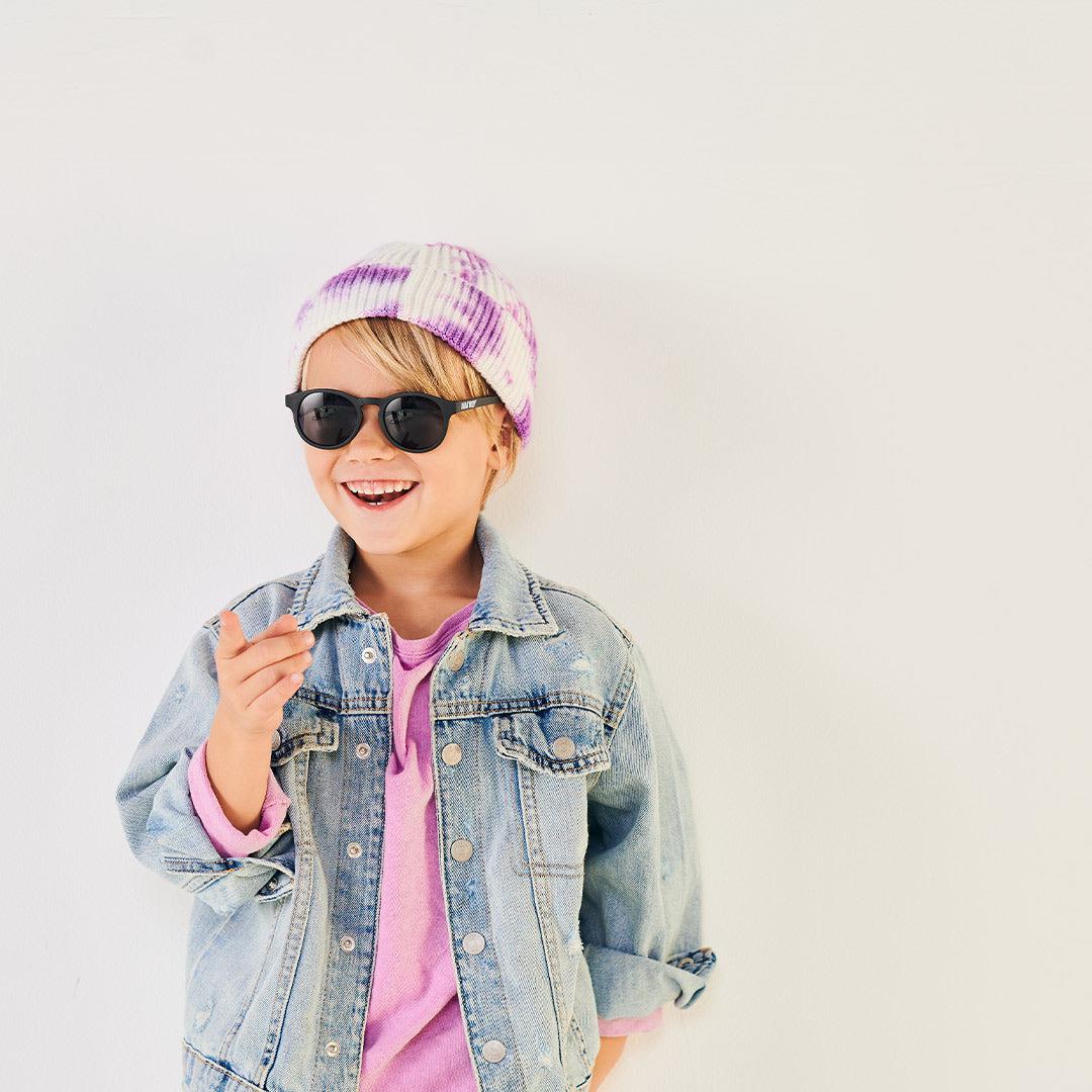 Babiators Polarised Keyhole Sunglasses - Jet Black Smoke - Baby&More