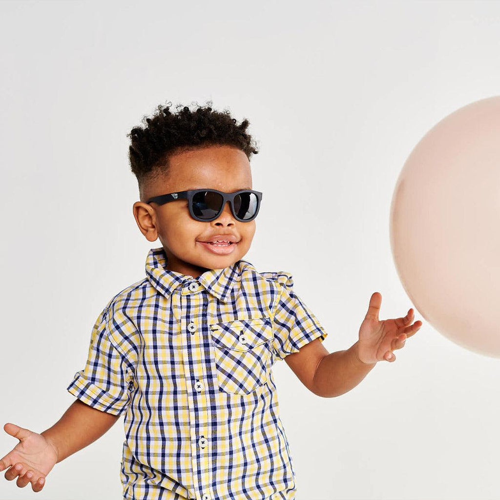 Babiators Polarised Navigator Sunglasses - Jet Black Smoke - Baby&More