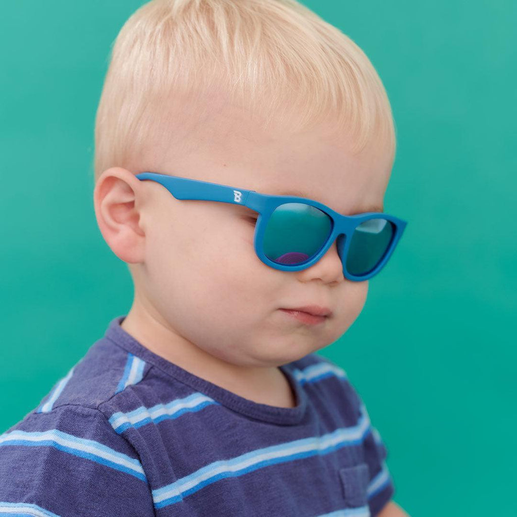 Babiators Polarised Navigator Sunglasses - Midnight Blue - Baby&More