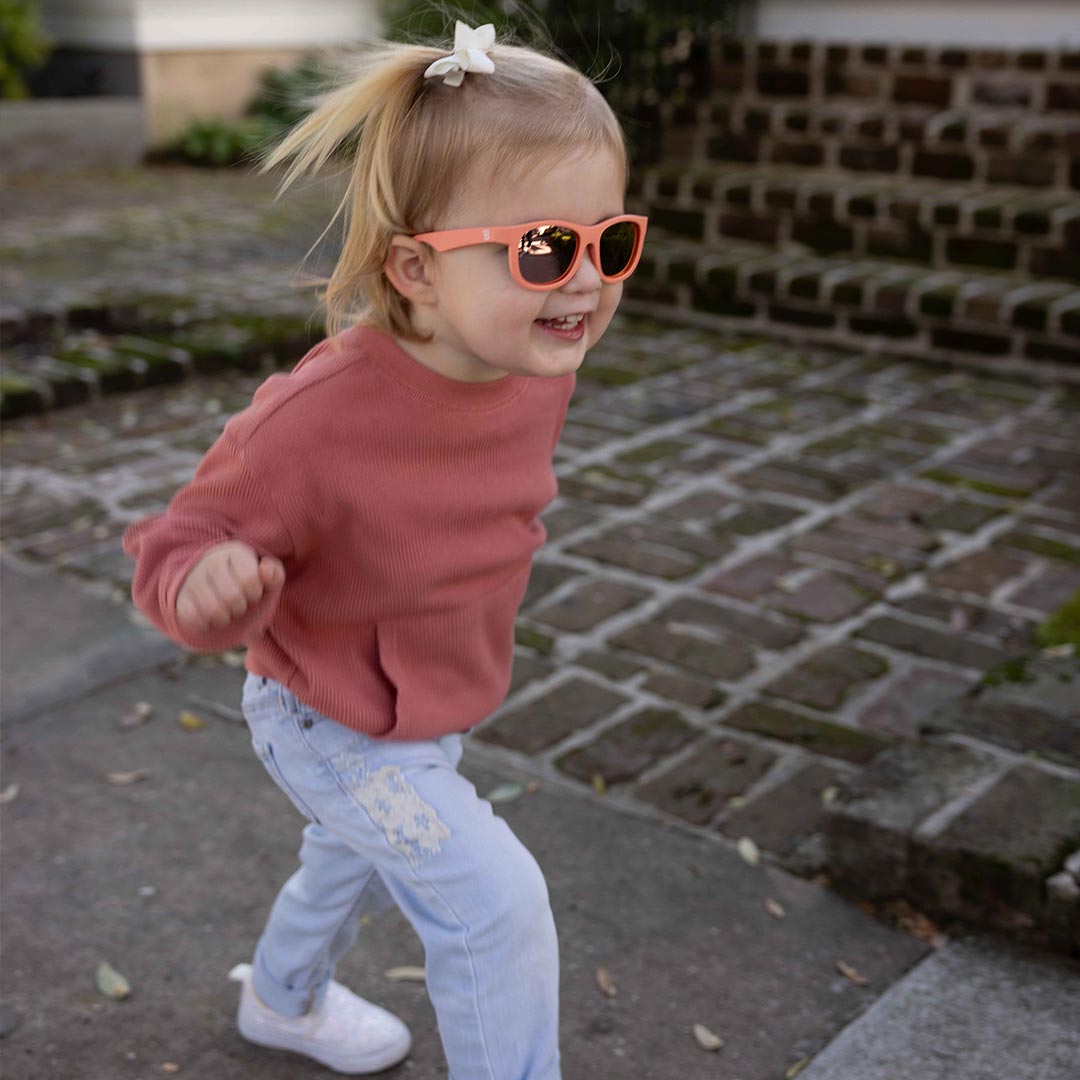 Babiators Polarised Navigator Sunglasses - Perfectly Papaya - Baby&More
