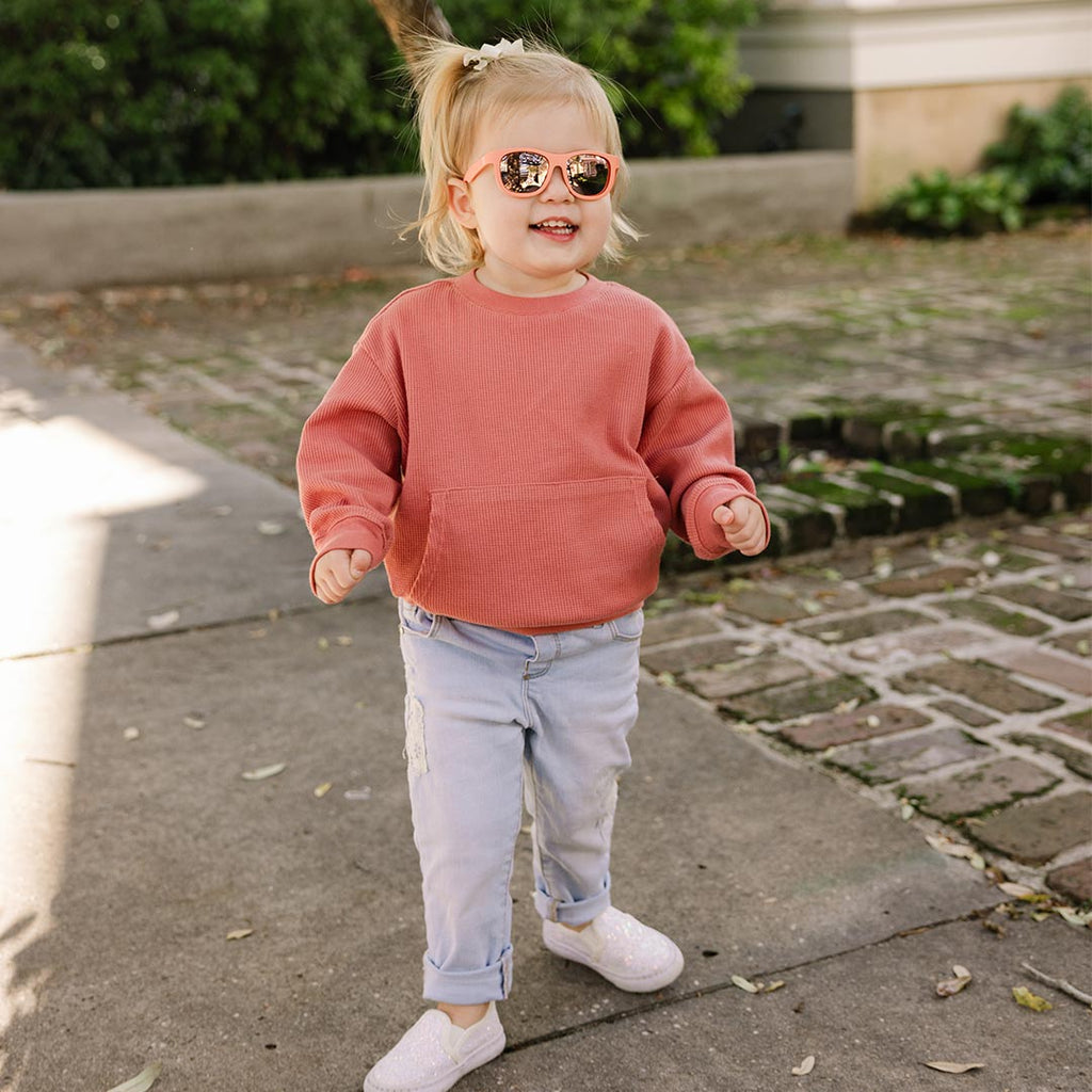 Babiators Polarised Navigator Sunglasses - Perfectly Papaya - Baby&More