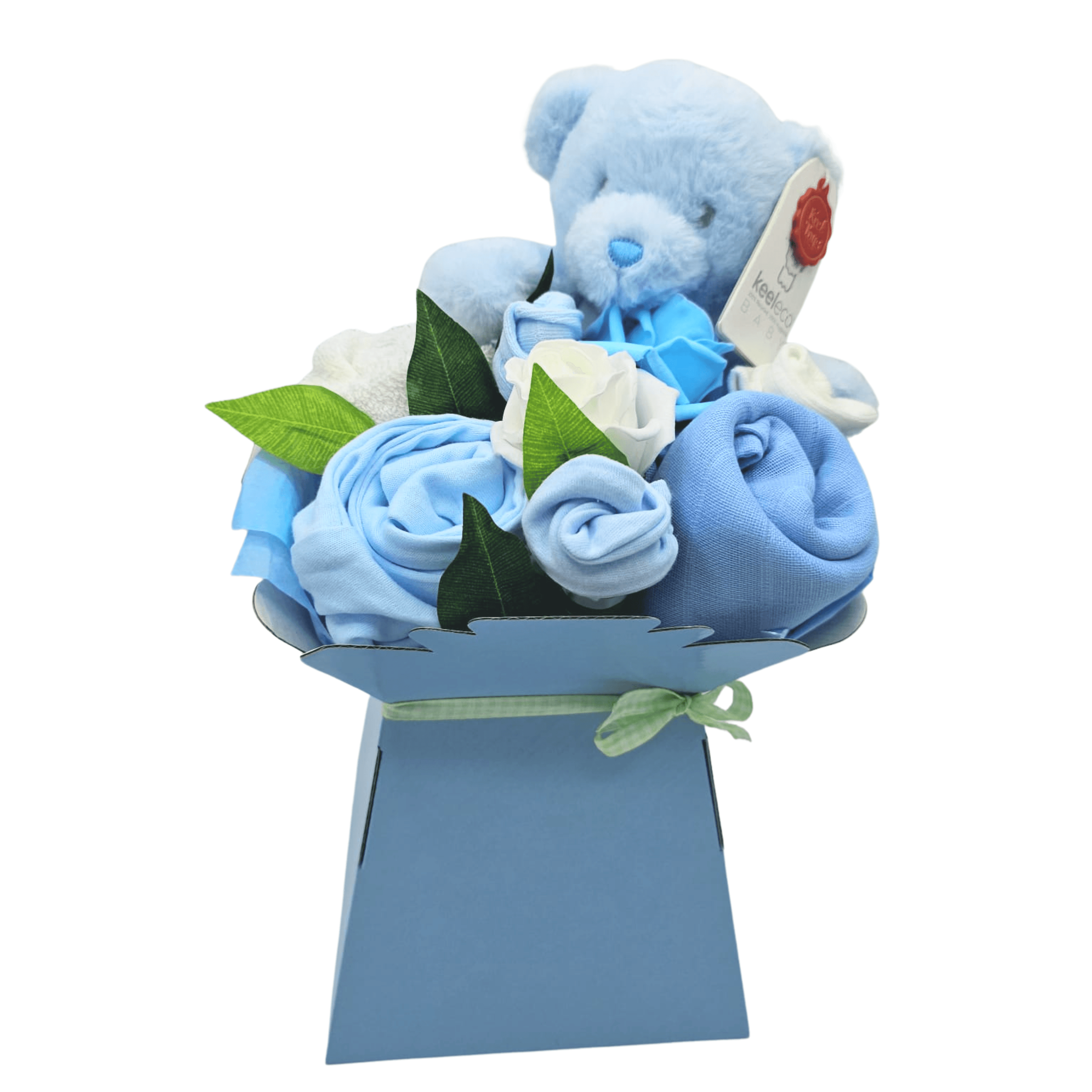 Say It Baby - Baby Boy Clothes Flower Box Gift