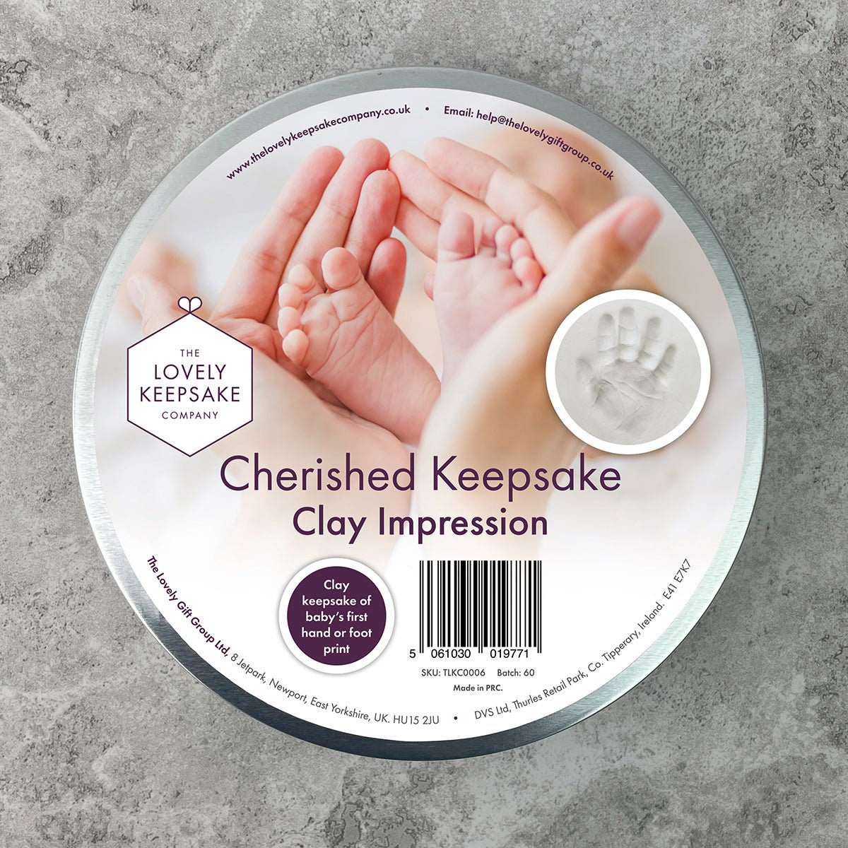 Baby Hand or Foot Print Clay Impression Tin - Baby&More
