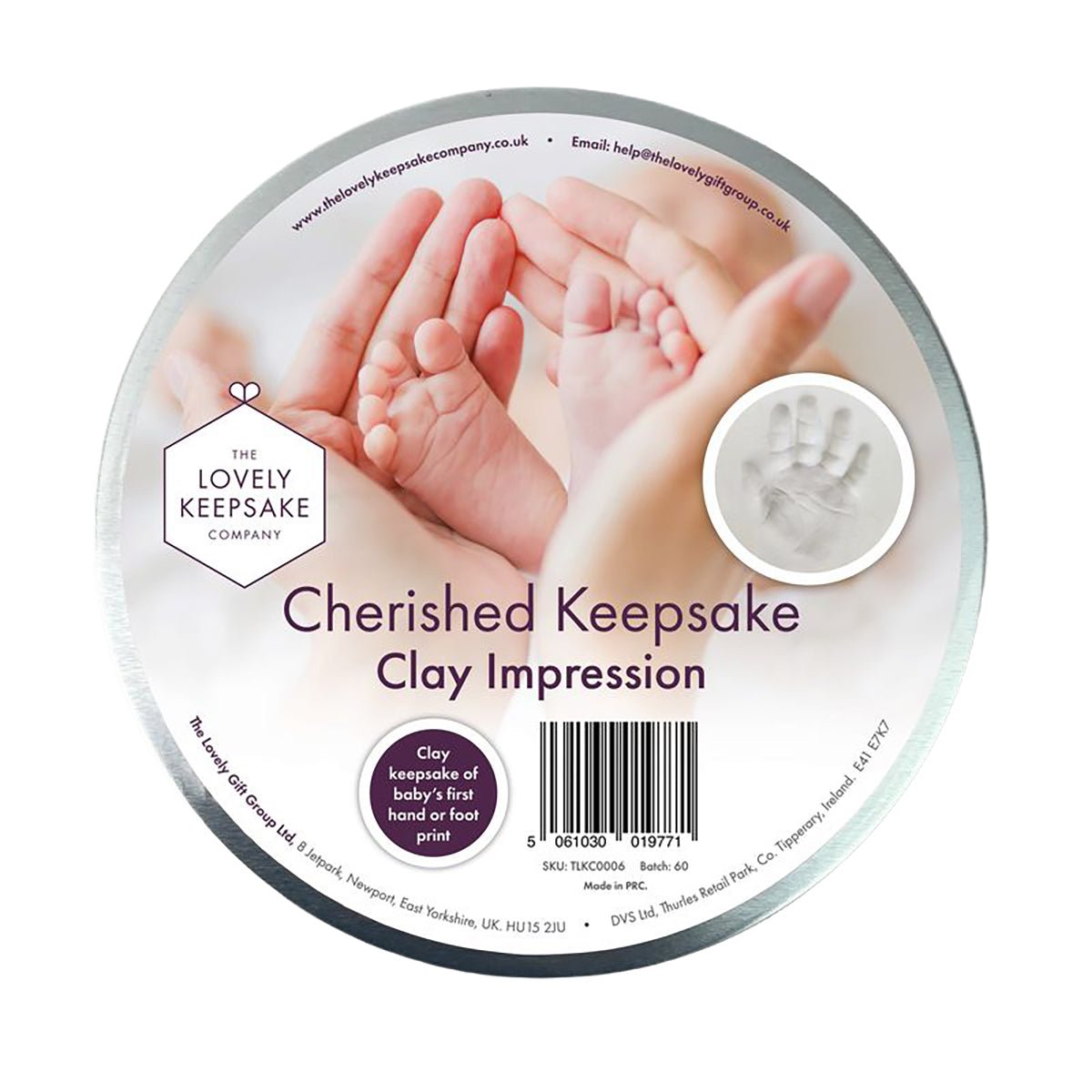 Baby Hand or Foot Print Clay Impression Tin - Baby&More