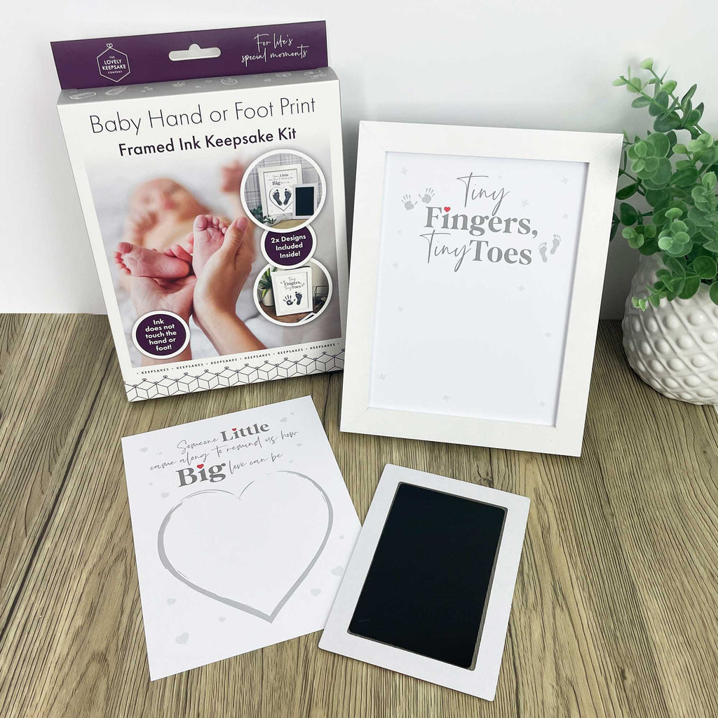 Baby Hand or Foot Print Framed Ink Keepsake Kit - 2 Designs - Baby&More