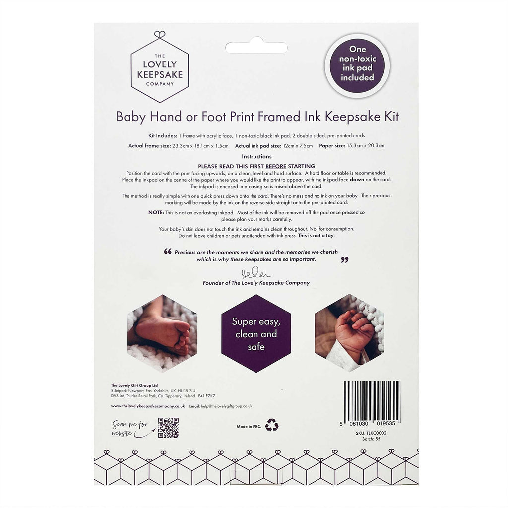 Baby Hand or Foot Print Framed Ink Keepsake Kit - 2 Designs - Baby&More
