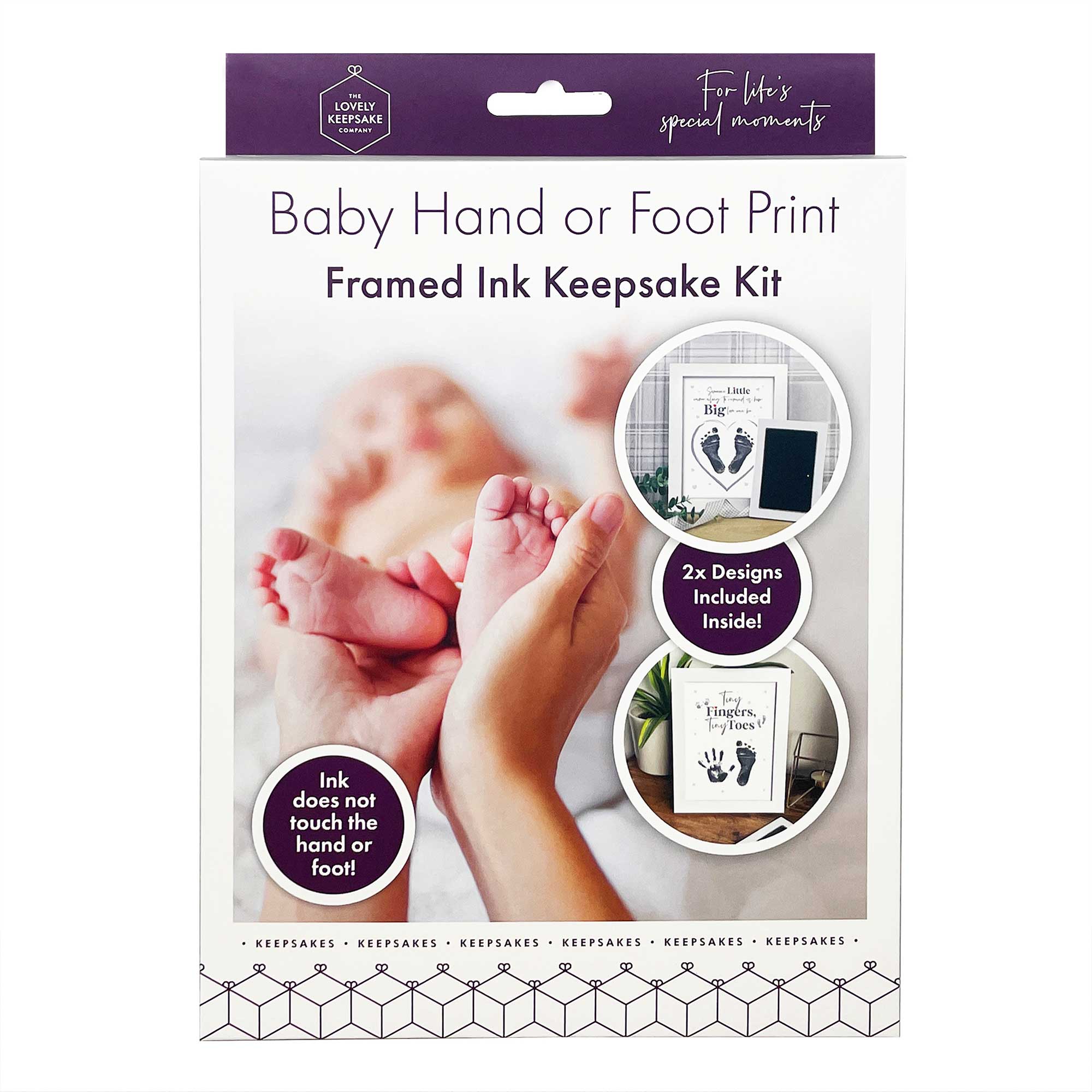 Baby Hand or Foot Print Framed Ink Keepsake Kit - 2 Designs - Baby&More