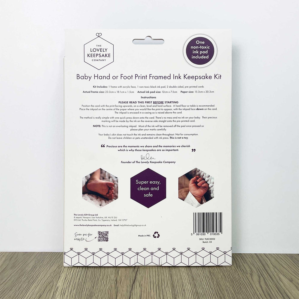 Baby Hand or Foot Print Framed Ink Keepsake Kit - 2 Designs - Baby&More