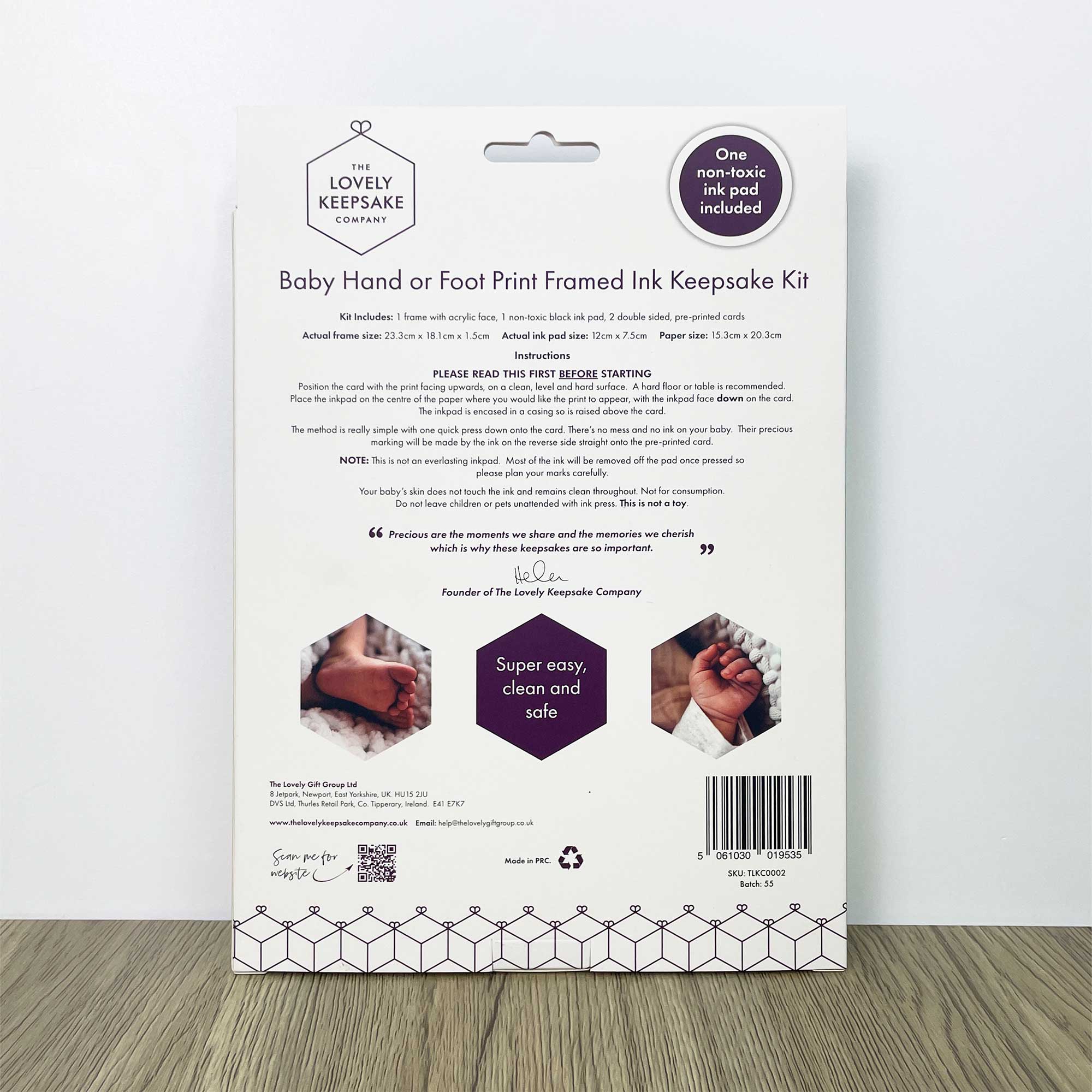 Baby Hand or Foot Print Framed Ink Keepsake Kit - 2 Designs - Baby&More