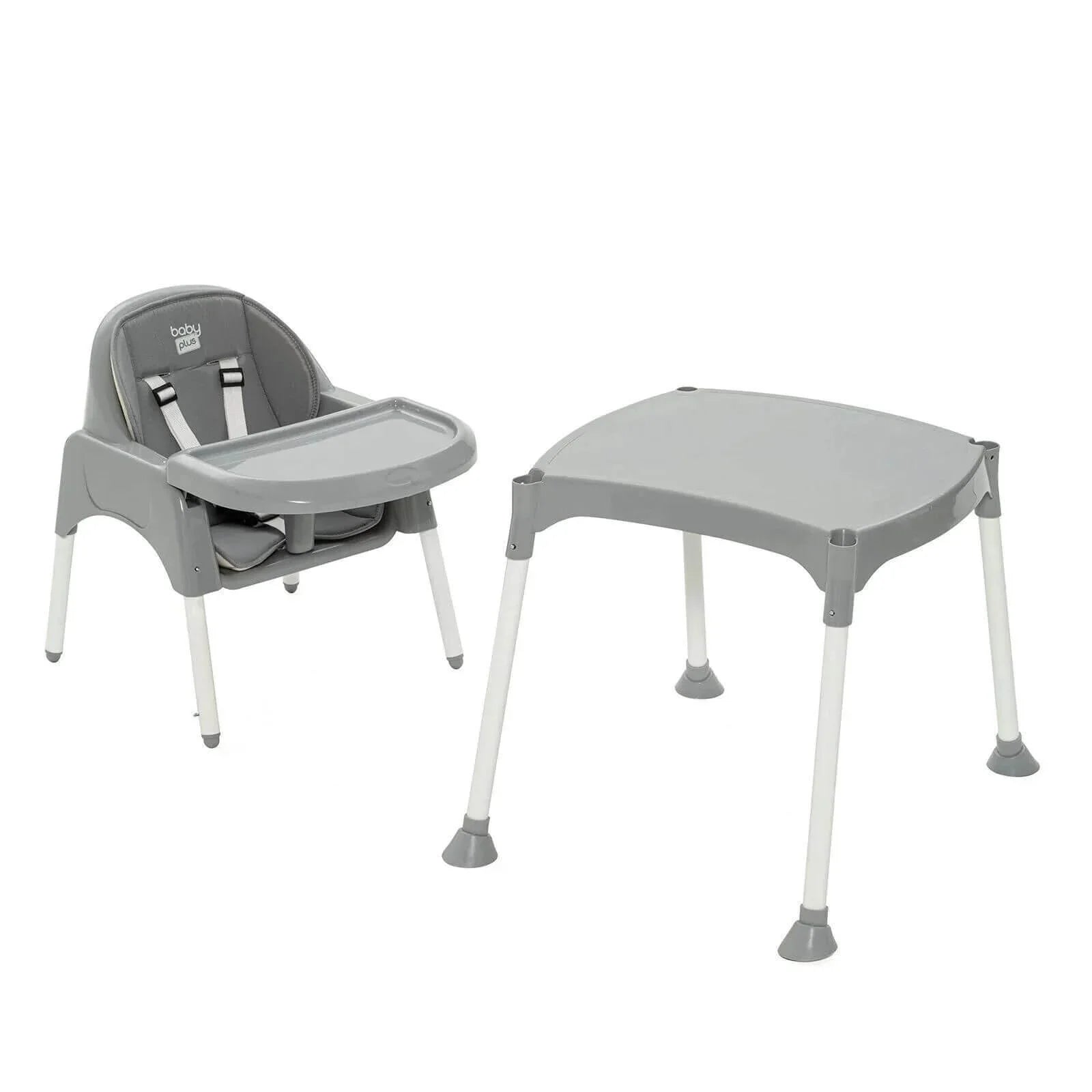baby plus Convertible Highchair - Grey - Baby&More