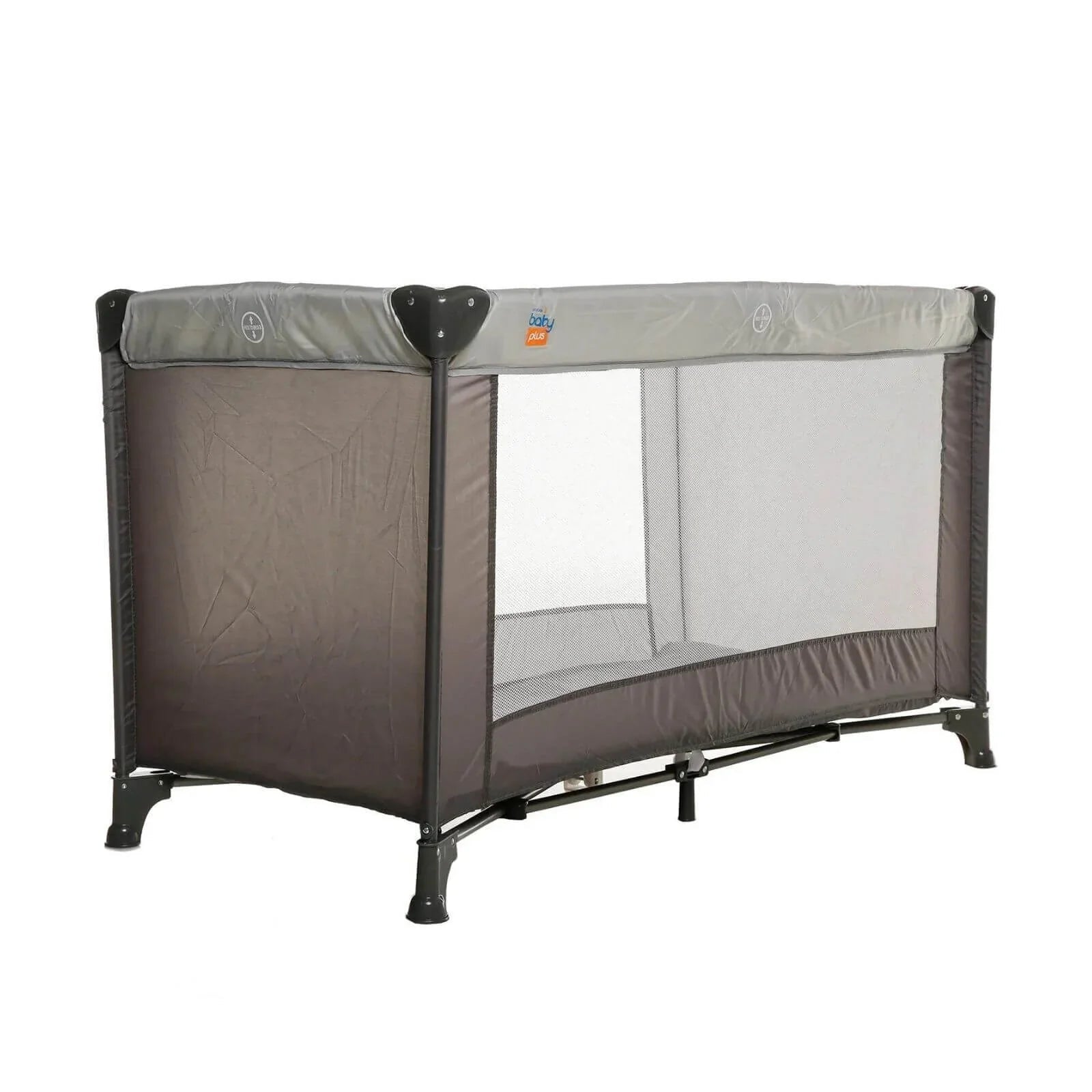 baby plus Eco Travel Cot - Grey - Baby&More
