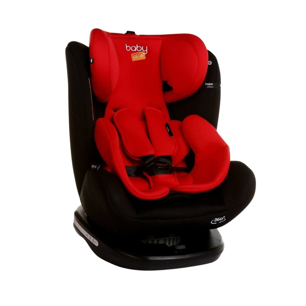 baby plus Orbitfix Group 0+/1/2/3 (Birth to 12 Years) Car Seat - Black Red - Baby&More