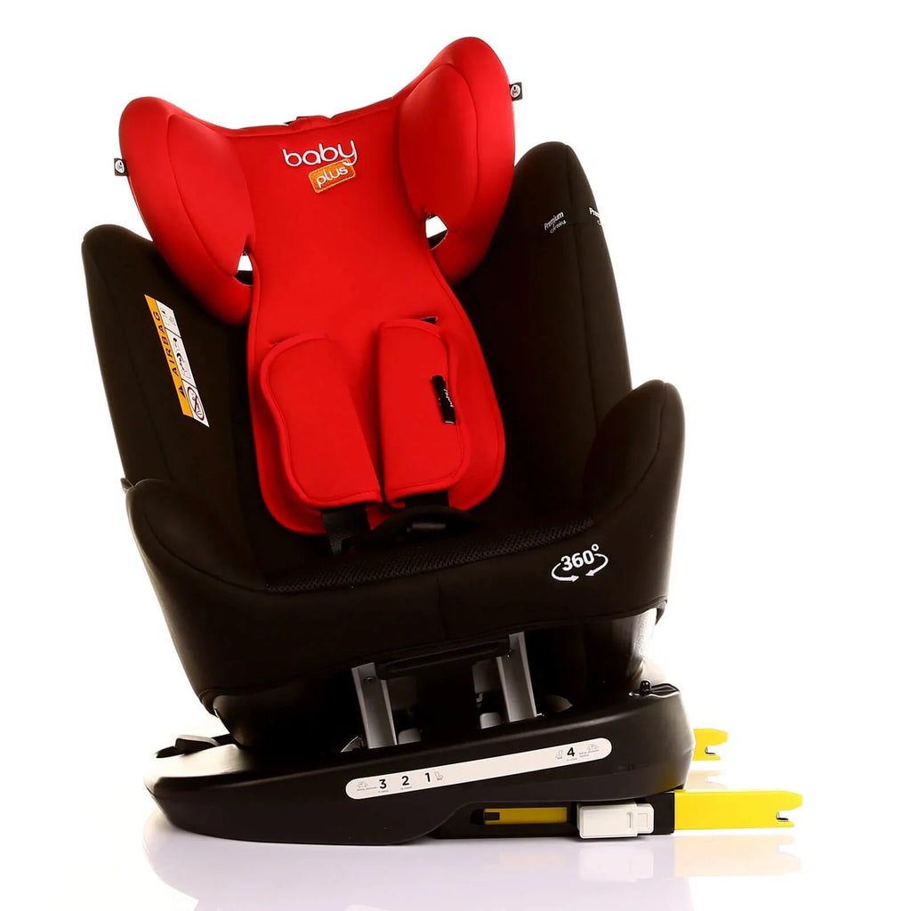 baby plus Orbitfix Group 0+/1/2/3 (Birth to 12 Years) Car Seat - Black Red - Baby&More