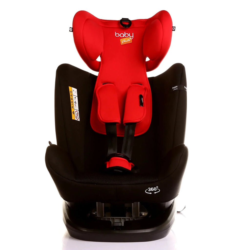 baby plus Orbitfix Group 0+/1/2/3 (Birth to 12 Years) Car Seat - Black Red - Baby&More