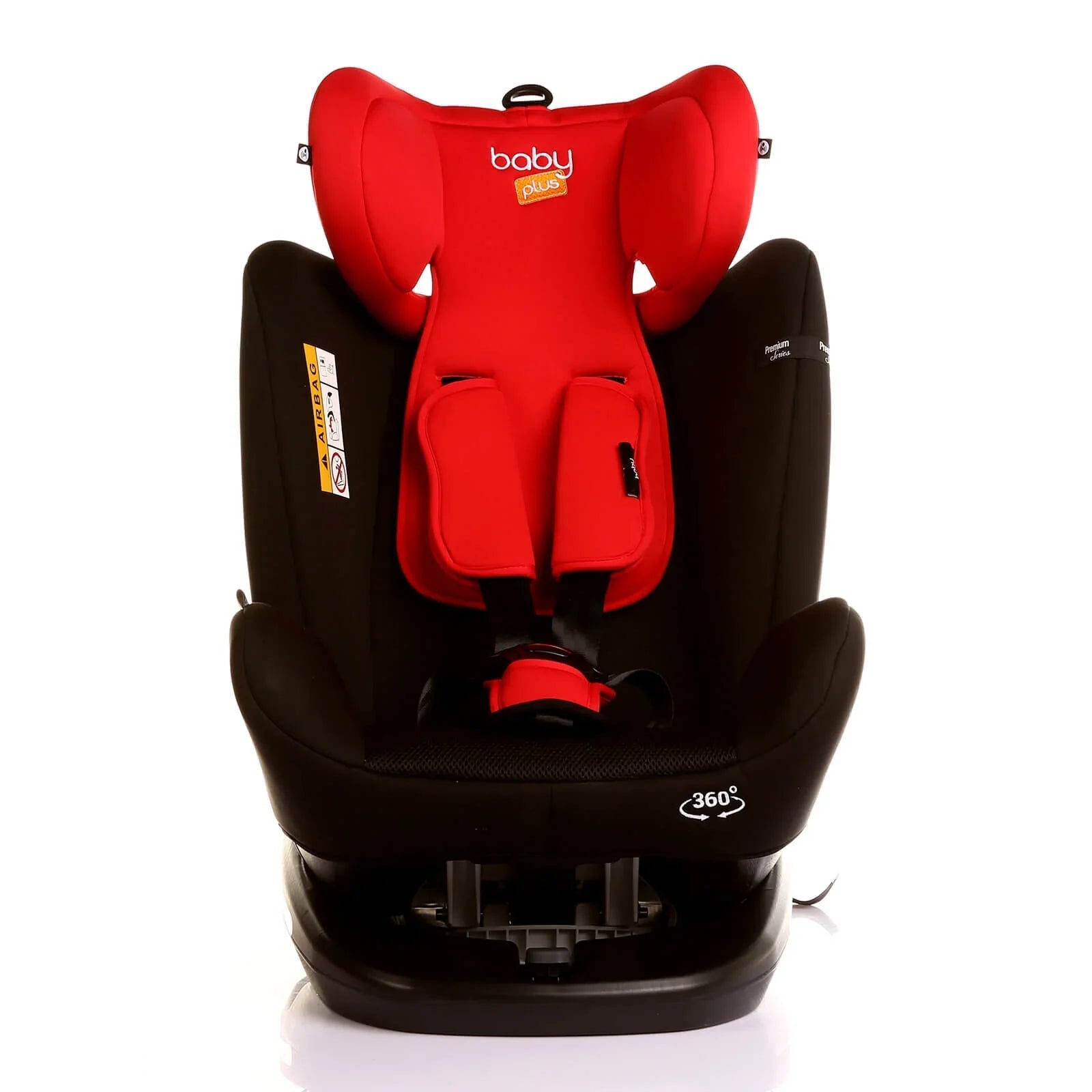 baby plus Orbitfix Group 0+/1/2/3 (Birth to 12 Years) Car Seat - Black Red - Baby&More