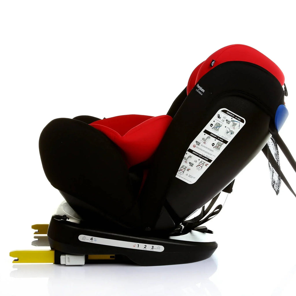 baby plus Orbitfix Group 0+/1/2/3 (Birth to 12 Years) Car Seat - Black Red - Baby&More