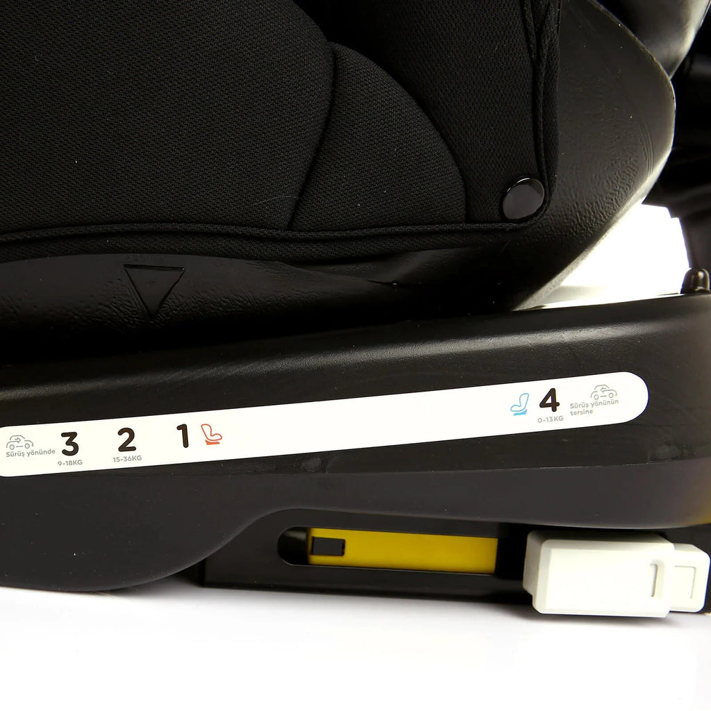 baby plus Orbitfix Group 0+/1/2/3 (Birth to 12 Years) Car Seat - Black Red - Baby&More