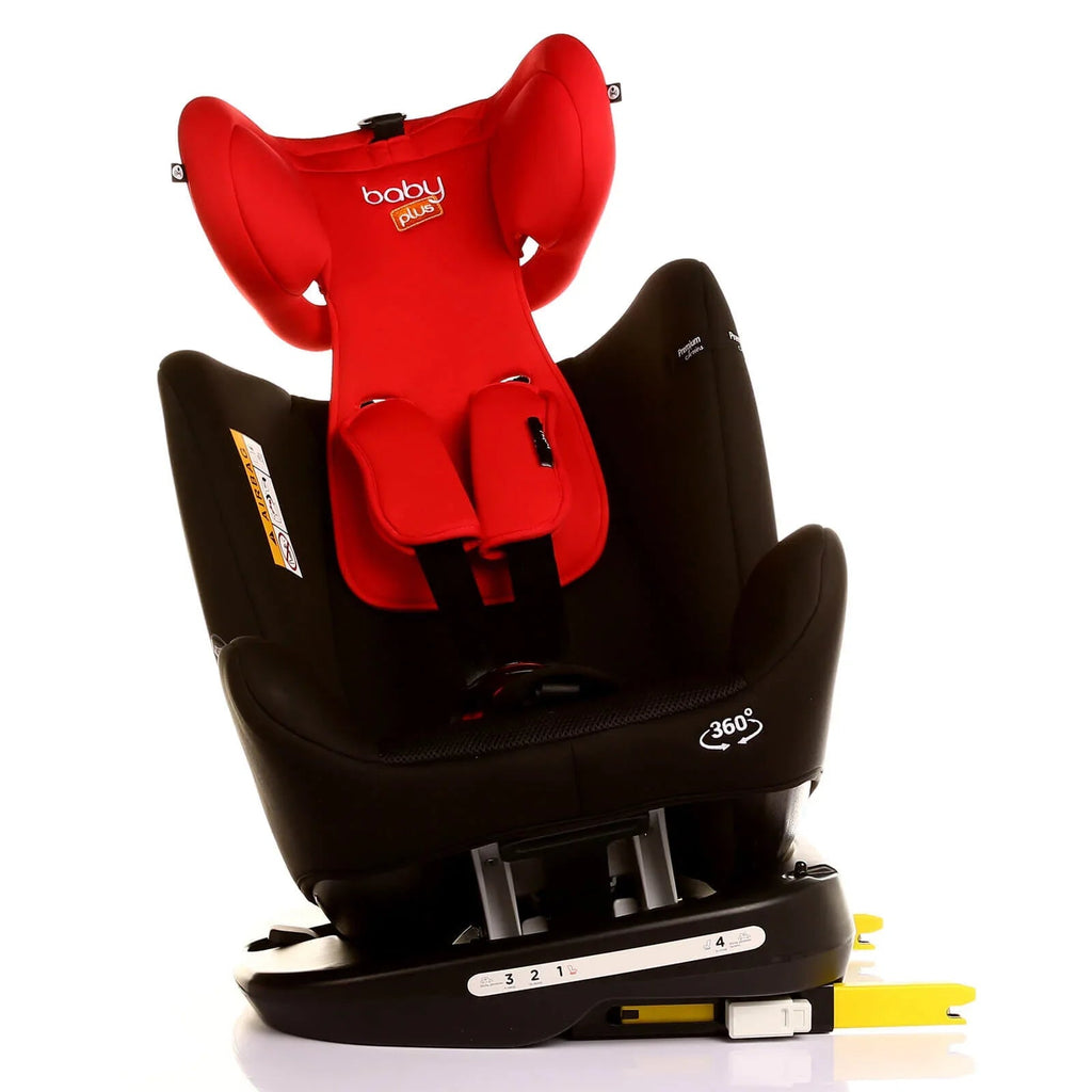 baby plus Orbitfix Group 0+/1/2/3 (Birth to 12 Years) Car Seat - Black Red - Baby&More