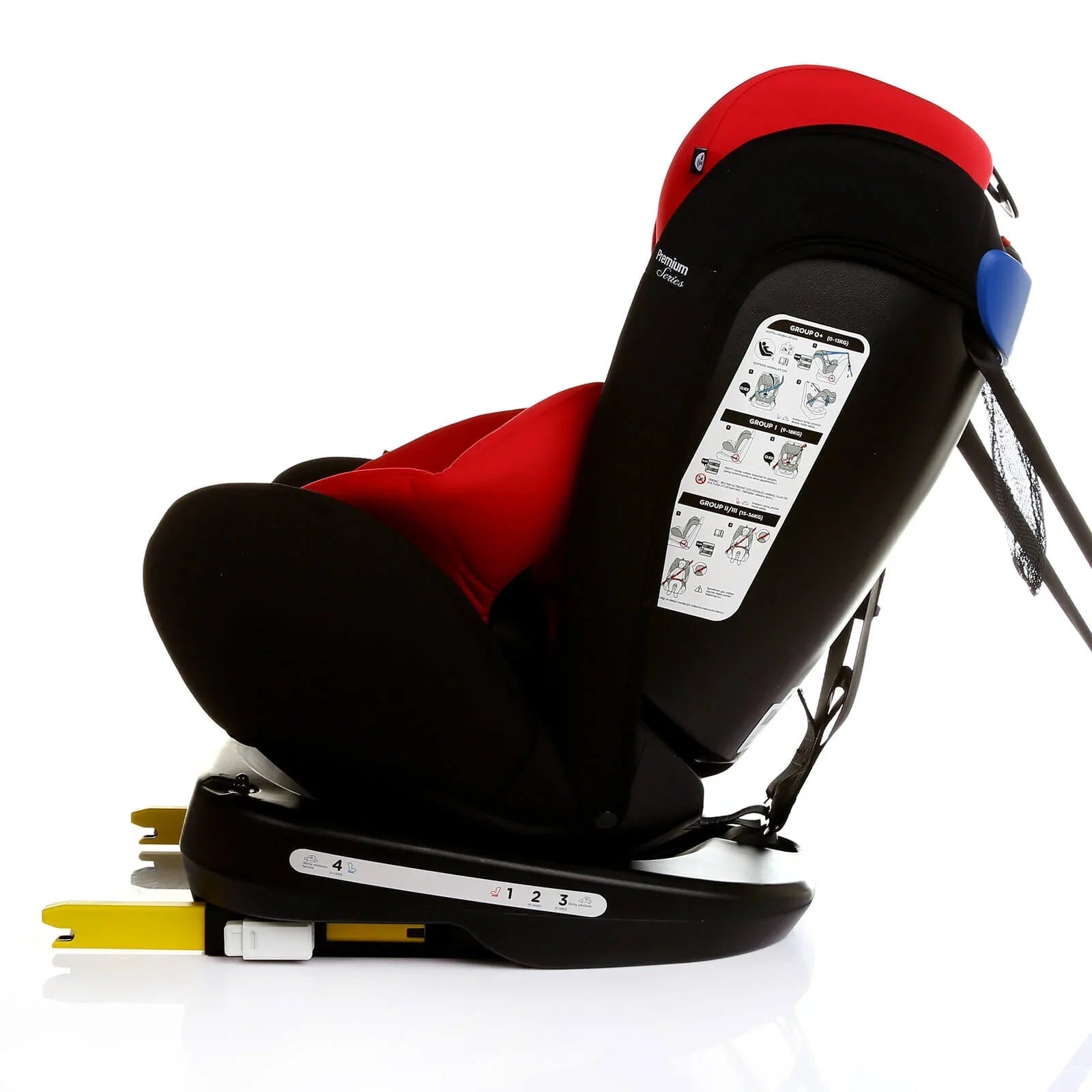 baby plus Orbitfix Group 0+/1/2/3 (Birth to 12 Years) Car Seat - Black Red - Baby&More