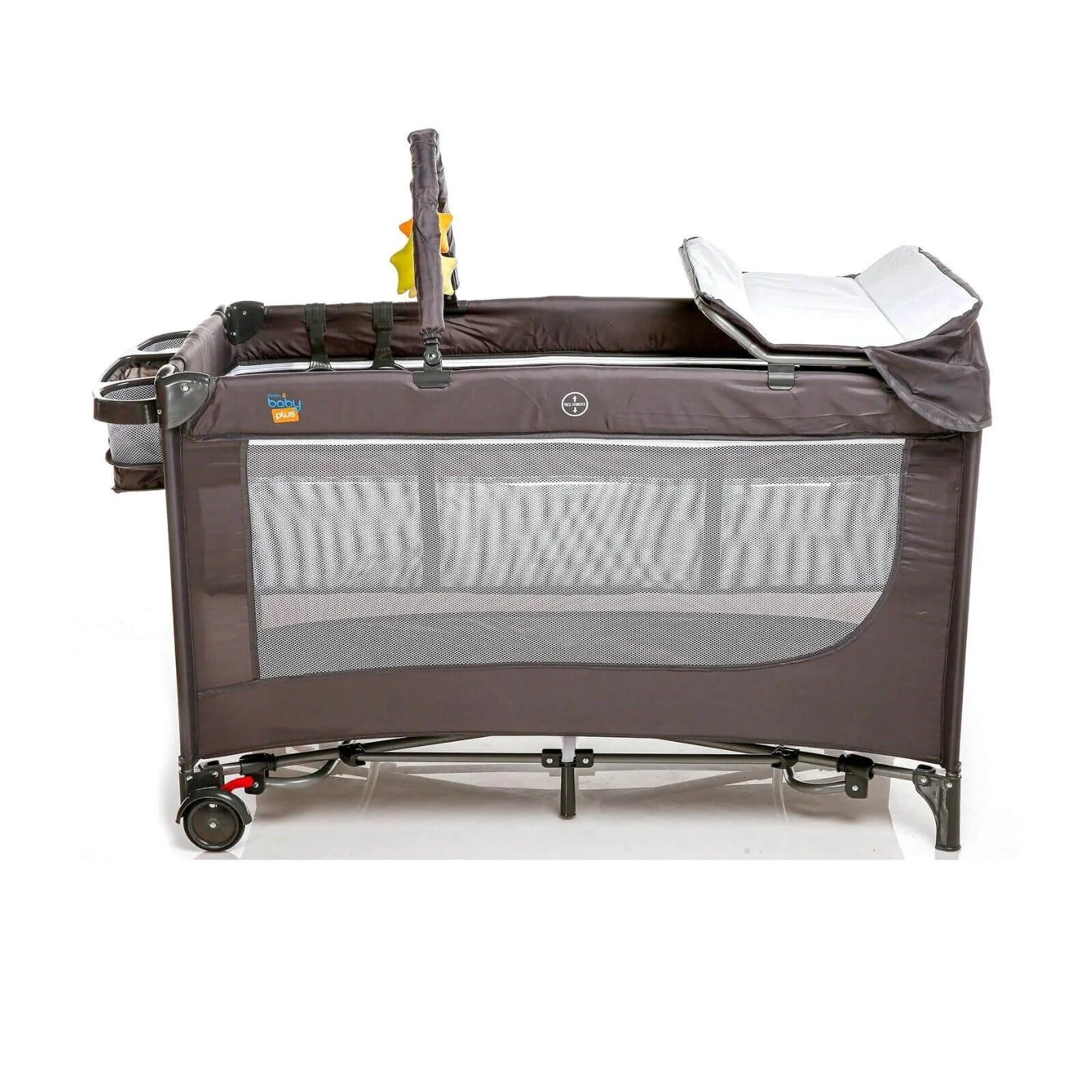 baby plus Play - Sleep Travel Cot - Grey - Baby&More